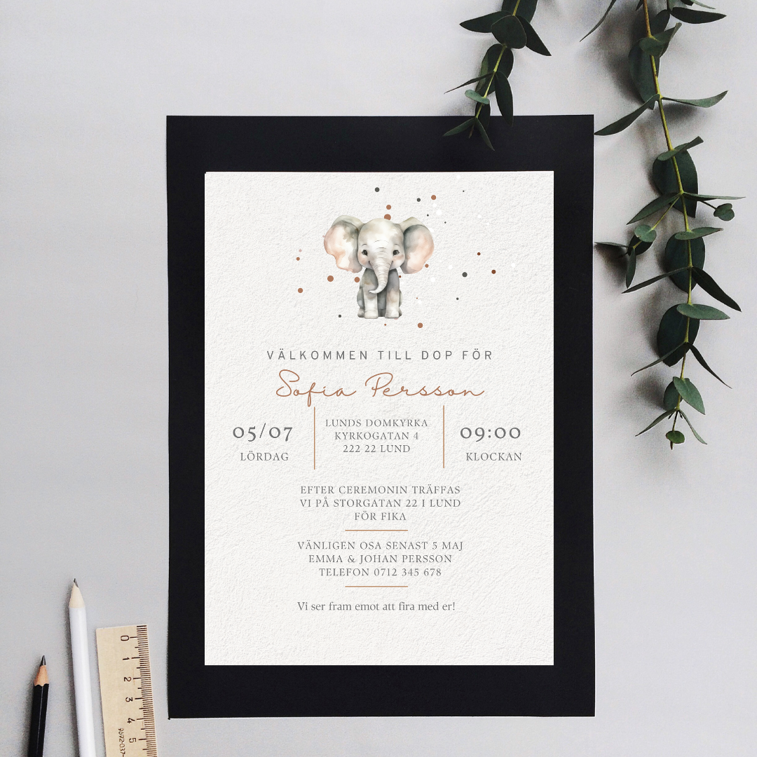 dopinbjudan elefant mockup
